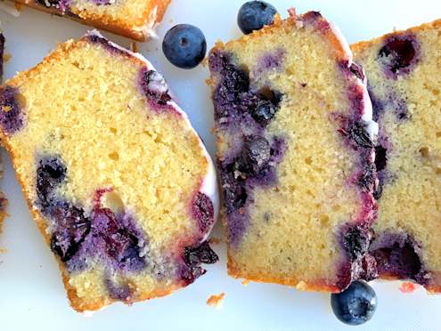 blueberry and lemon loaf cake
