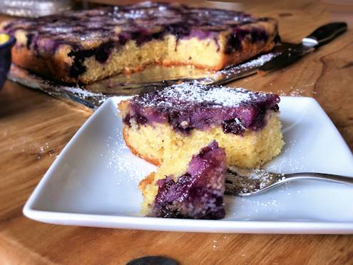 blueberry polenta cake