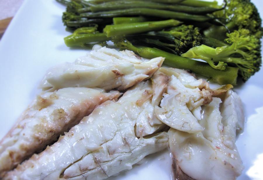 Bream baked in salt crust