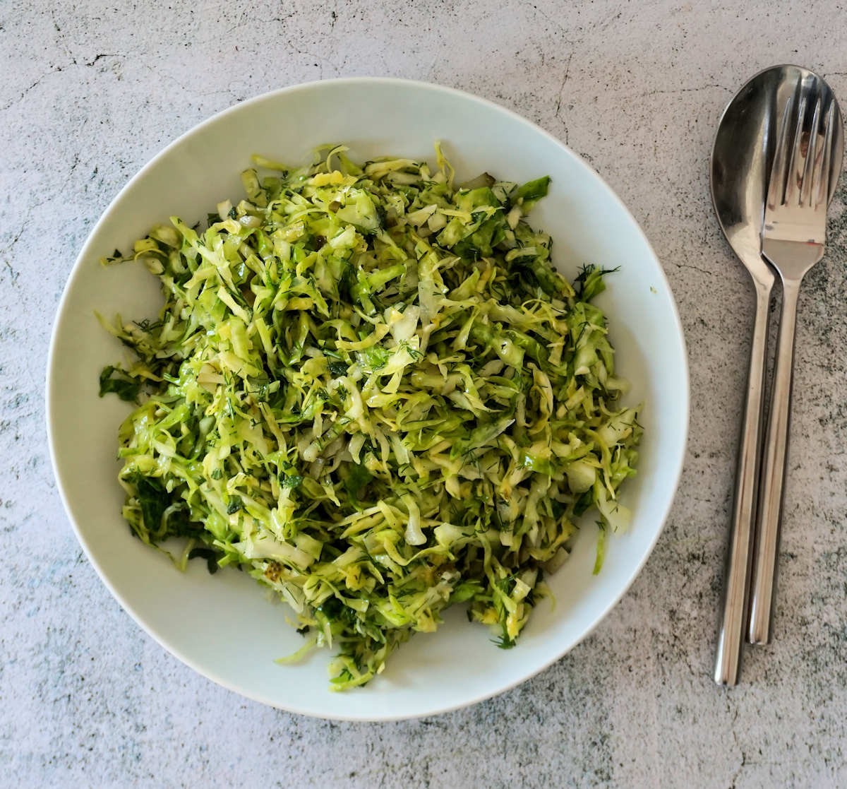 spring cabbage salad cuisinefiend.com