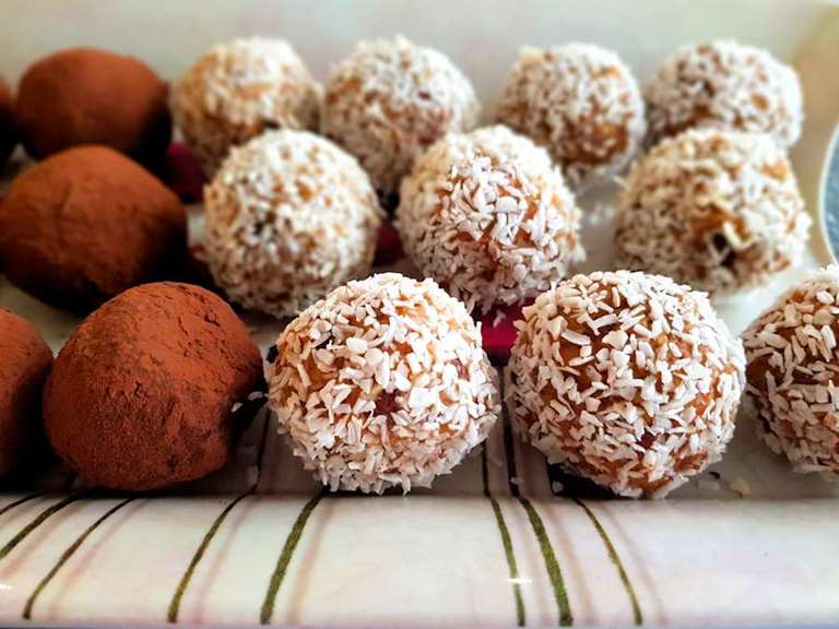 tom kerridge's carrot cake energy balls cuisinefiend.com