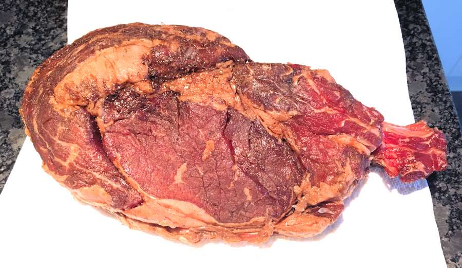 rib of beef in soy marinade