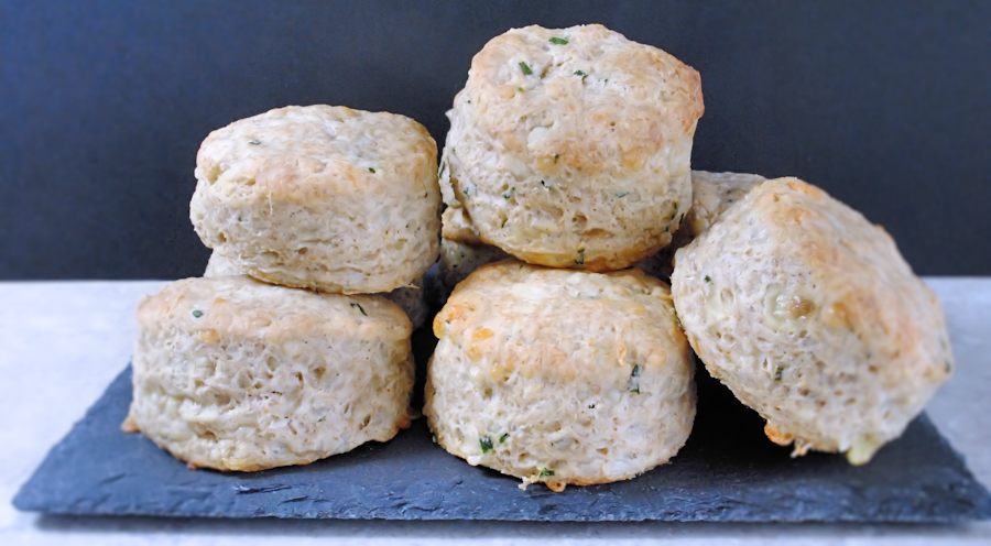 Cheese and chive scones