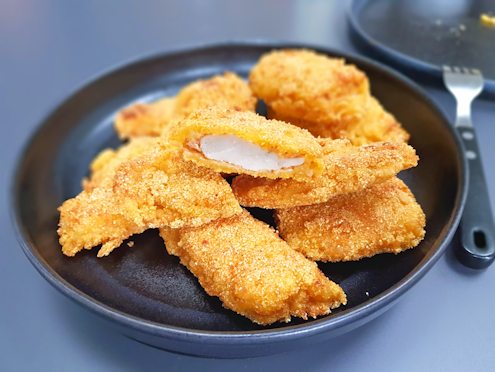Cheesy chicken nuggets