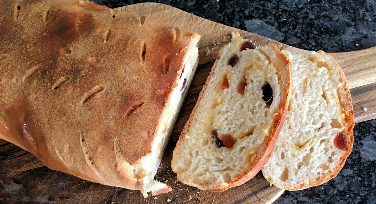 cherry chocolate bread cuisinefiend.com