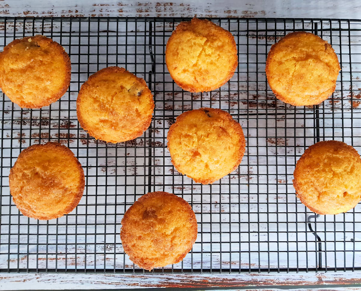 cherry cornmeal muffins cuisinefiend.com