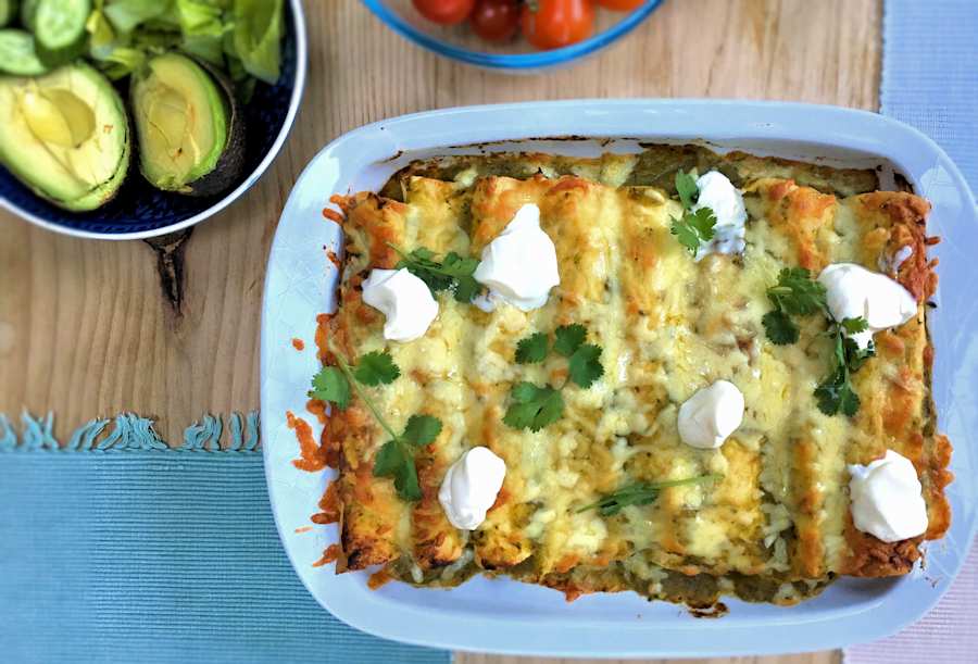 Chicken enchiladas