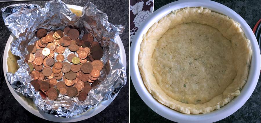 Baked pie crust