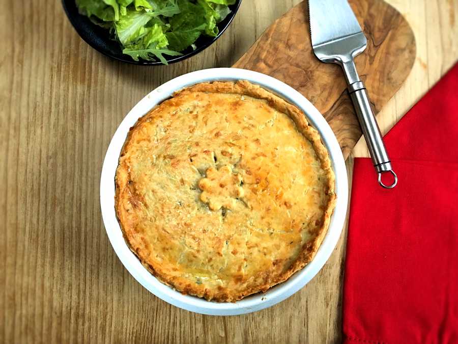 Chicken and mushroom pie