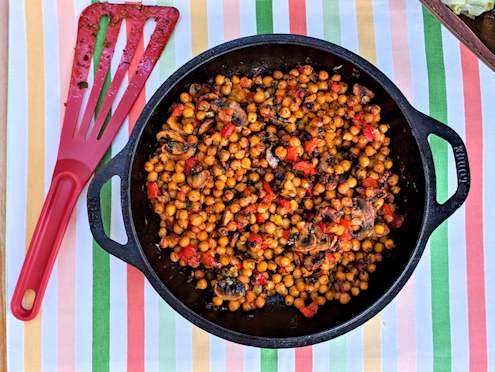 crispy chickpeas