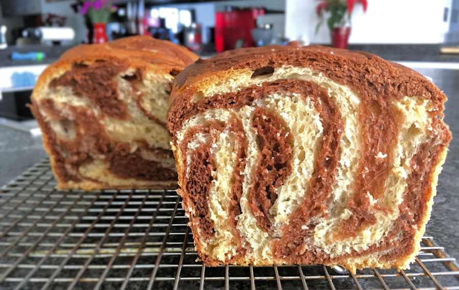 Chocolate braided bread