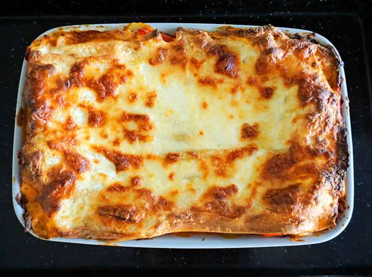 chunky vegetable lasagne cuisinefiend.com