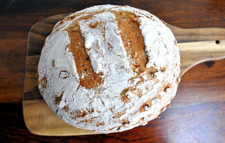 Cider and apple bread