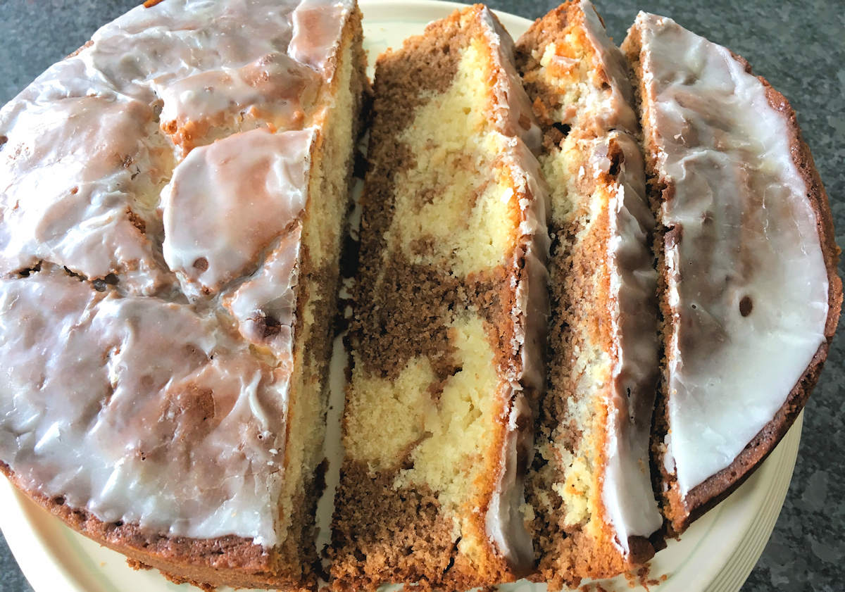 cinnamon swirl marble cake cuisinefiend.com
