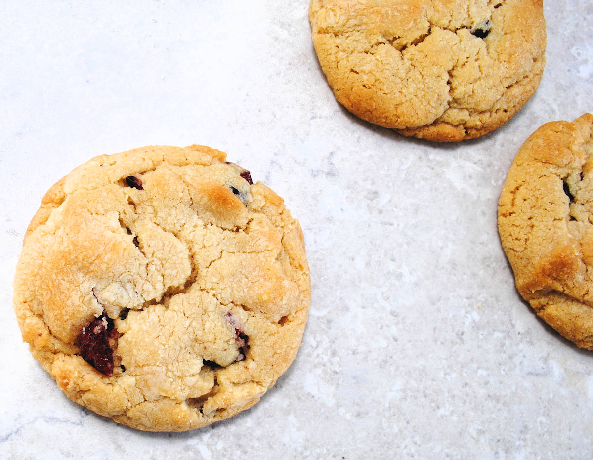 Condensed Milk Cookies With Cranberries