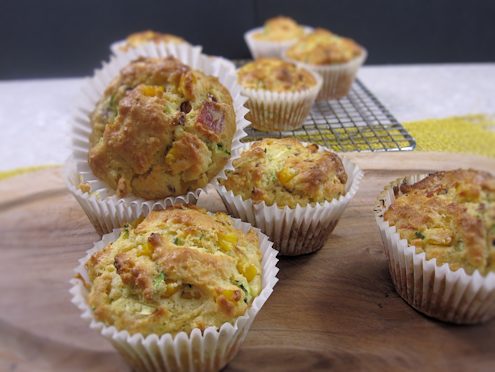 corn and bacon muffins