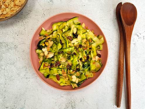 courgette ribbon salad