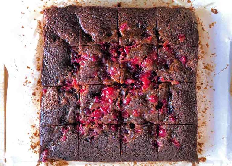 Cranberry gingerbread
