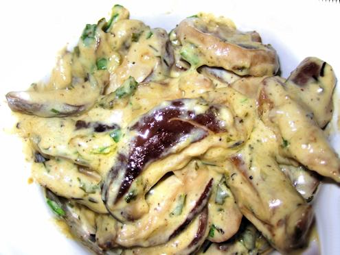 creamy mushrooms