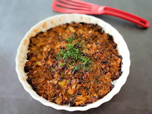 crispy caramelised cabbage