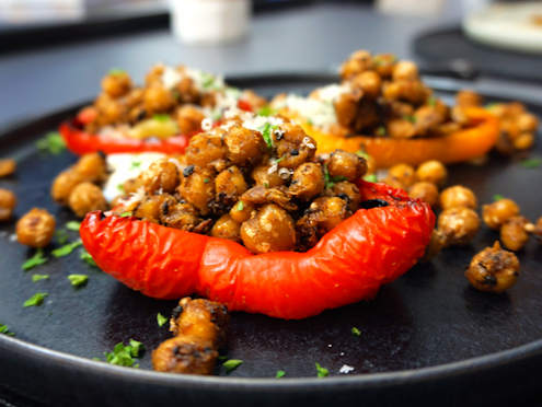crispy spiced chickpeas
