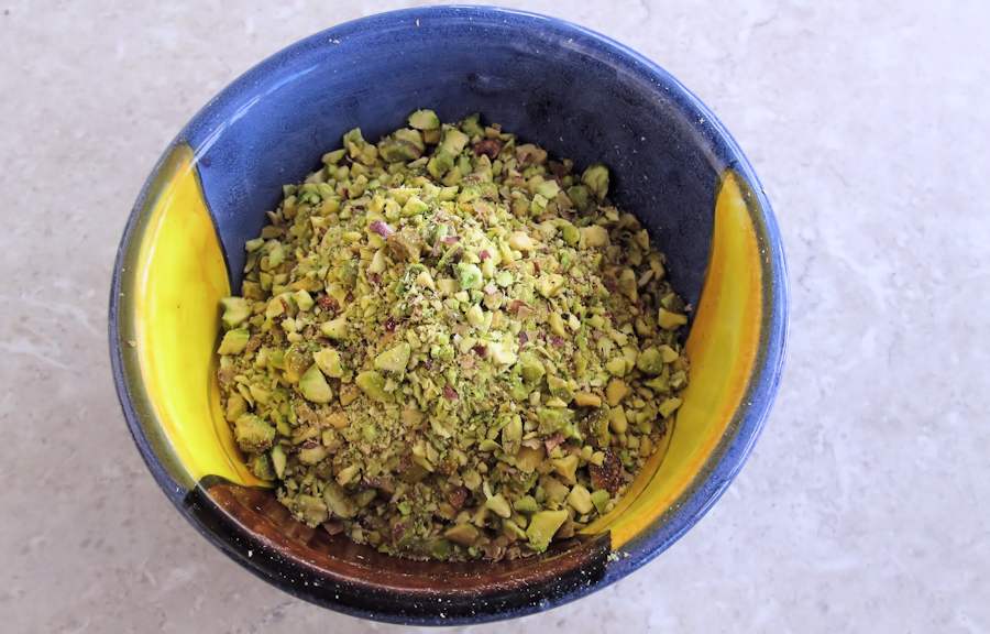 Chopped pistachios