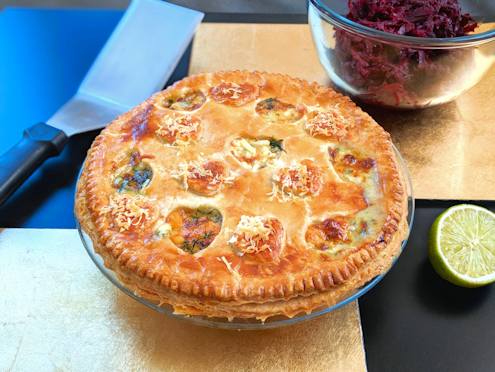 fennel taleggio pie