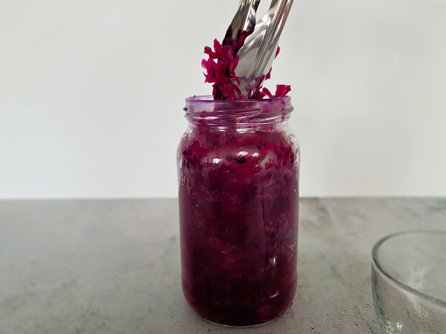 Health benefits of red cabbage kimchi