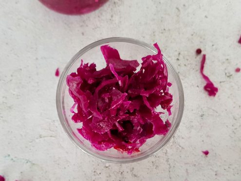 Fermented red cabbage
