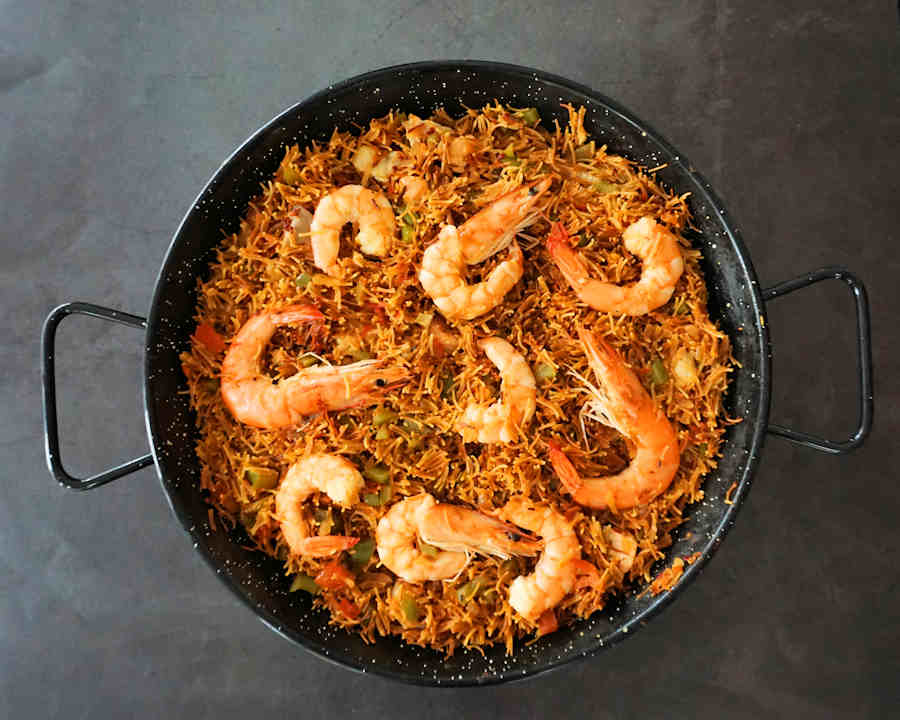 Fideua With Fish And Prawns, Recipe