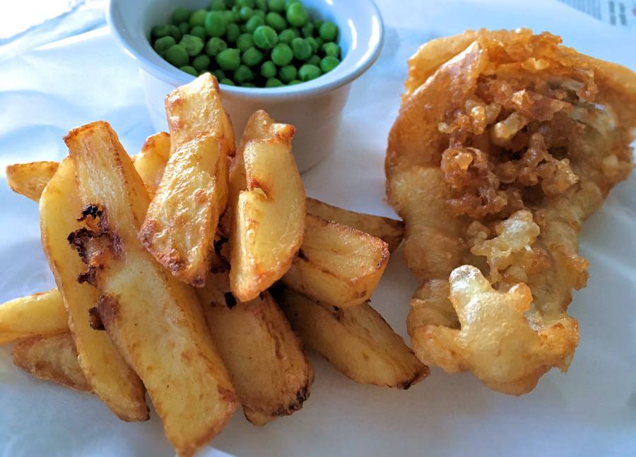 Homemade fish and chips