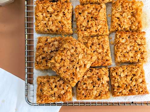 Orange and ginger flapjack