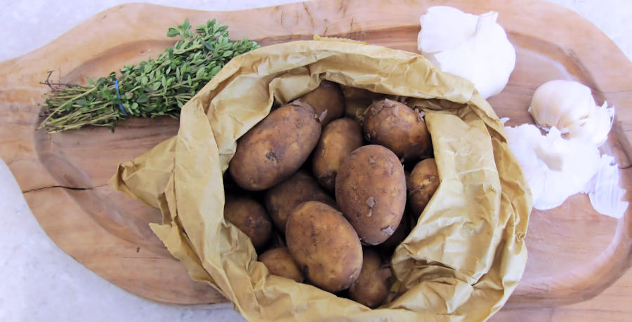 Jersey Royal Potatoes with Mint - FriFran