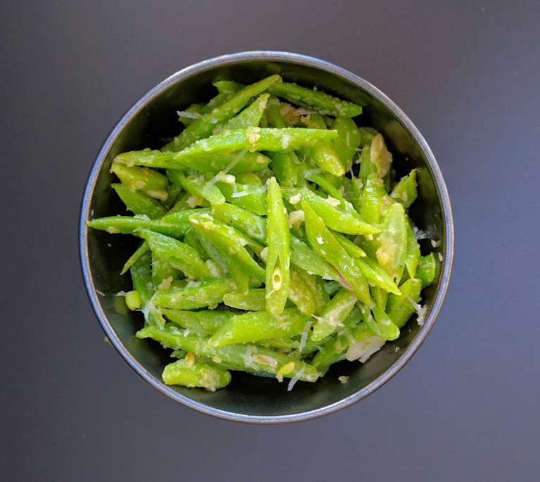 buttered runner beans cuisinefiend.com