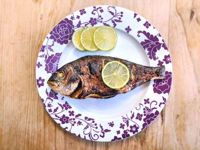 grilled balsamic bream