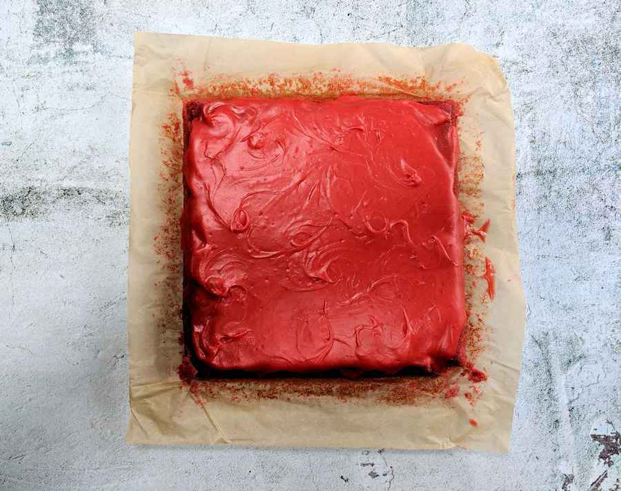 hawaiian guava cake with pink buttercream