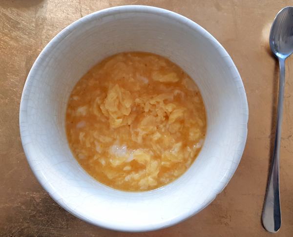 scrambled eggs with parmesan cuisinefiend.com keto diary