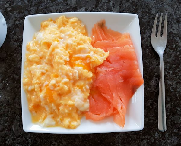 eggs and smoked salmon cuisinefiend.com keto diary