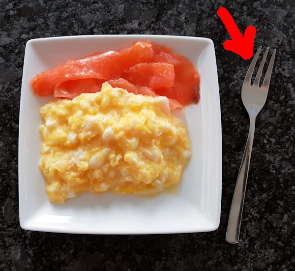 smoked salmon and scrambled egg cuisinefiend.com keto diary