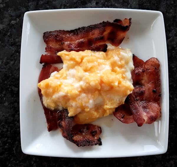 eggs and bacon cuisinefiend.com keto diary
