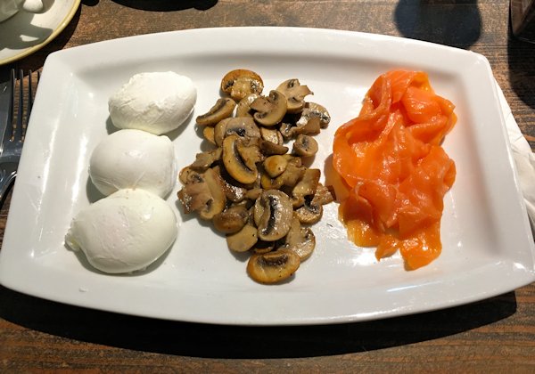 eggs salmon and mushrooms cuisinefiend.com keto diary