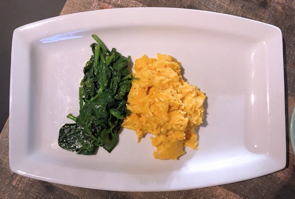 eggs and spinach cuisinefiend.com keto diary