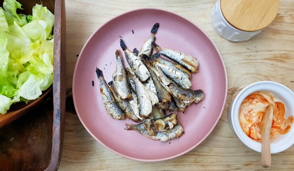 grilled sprats cuisinefiend.com keto diary