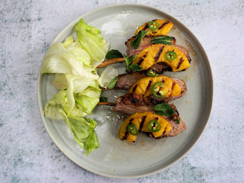 rack of lamb with pineapple
