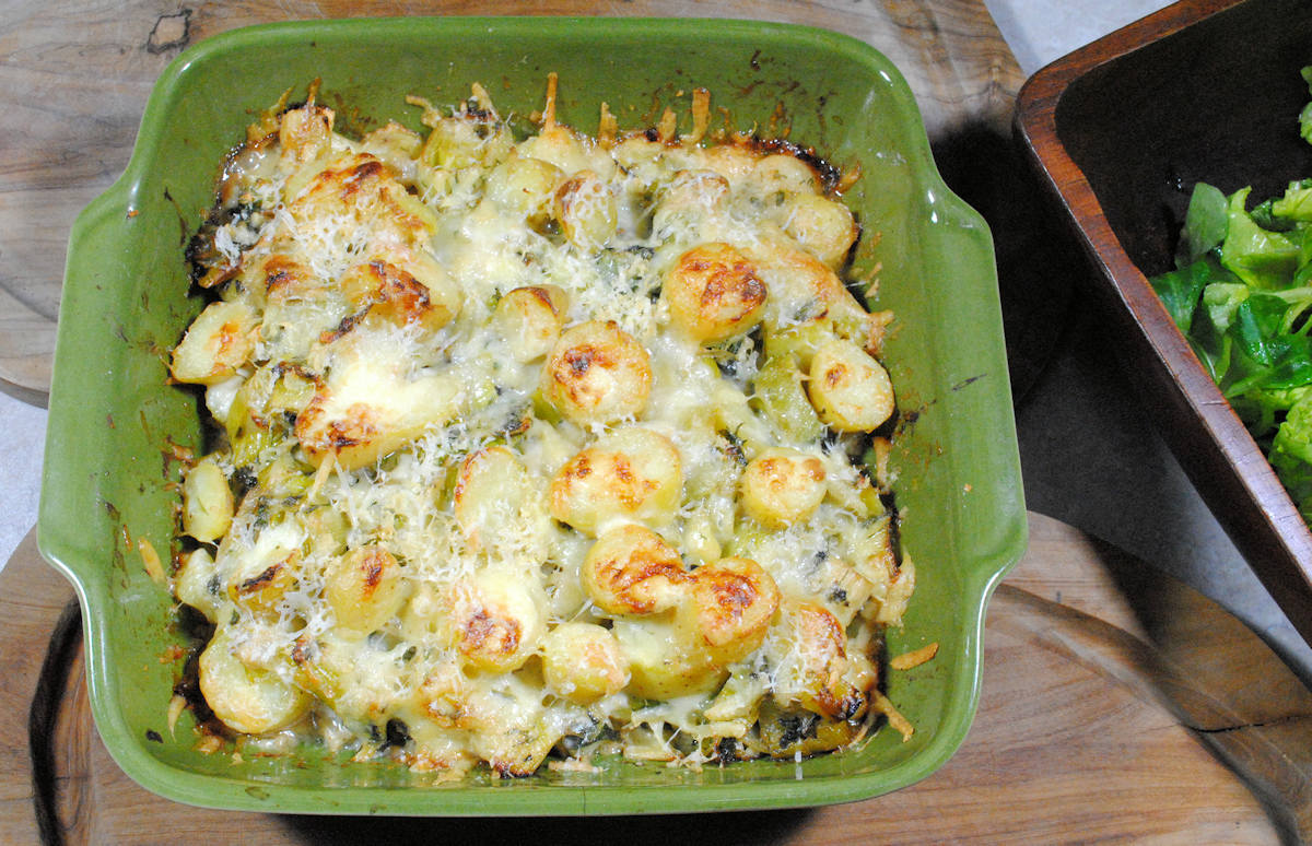 leek and potato bake cuisinefiend.com