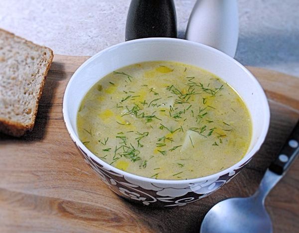  Leek and potato soup 