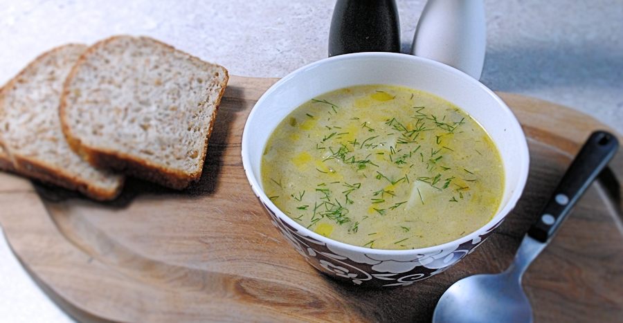 Leek and potato soup