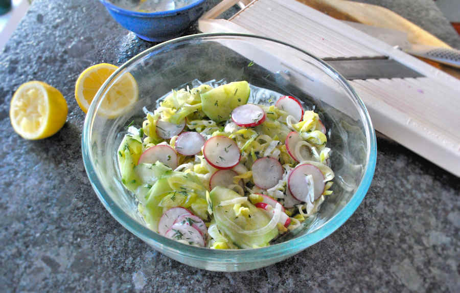 Leek slaw