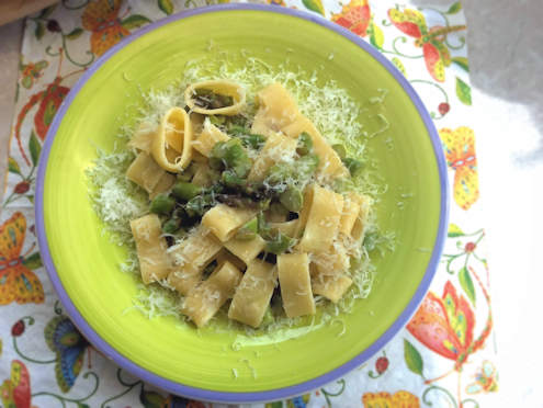 lemon and asparagus pasta