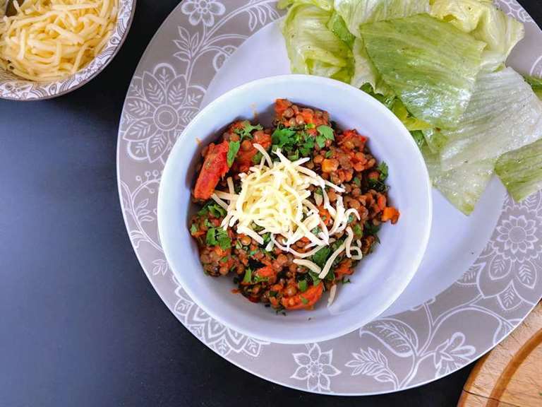 lentils and chorizo